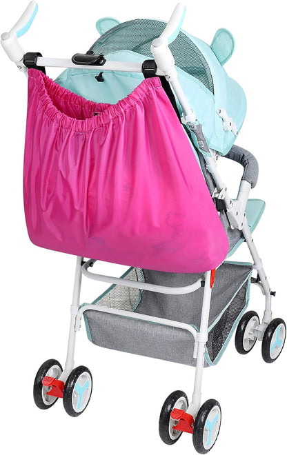 Stroller Organizer, Universal Stroller Bag for Uppababy, Baby Jogger, Britax Strollers, Adjustable Large Storage Accessories Caddy for Stroller and Crib