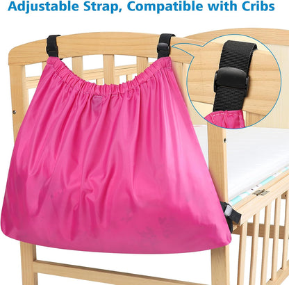 Stroller Organizer, Universal Stroller Bag for Uppababy, Baby Jogger, Britax Strollers, Adjustable Large Storage Accessories Caddy for Stroller and Crib