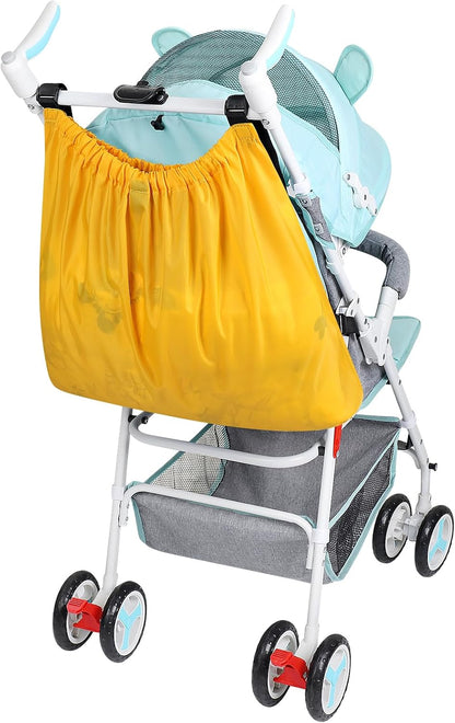 Stroller Organizer, Universal Stroller Bag for Uppababy, Baby Jogger, Britax Strollers, Adjustable Large Storage Accessories Caddy for Stroller and Crib