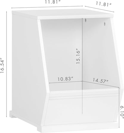 Kids Toy Storage Organizer, Stackable Bins, Cubby Toy Shelf