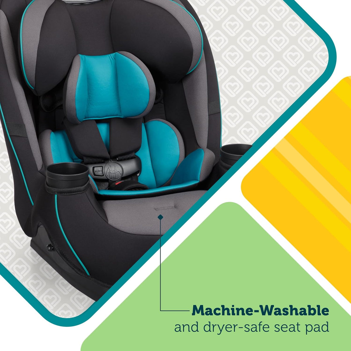 Grow and Go All-in-One Convertible Car Seat, Rear Facing, 5-40 lbs, Forward Facing (30–65 lbs), High Back Booster Seat 40-100 pounds, Alaskan Blue