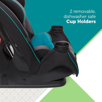 Grow and Go All-in-One Convertible Car Seat, Rear Facing, 5-40 lbs, Forward Facing (30–65 lbs), High Back Booster Seat 40-100 pounds, Alaskan Blue