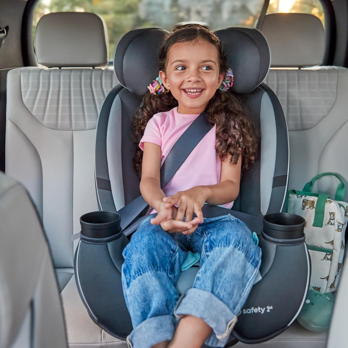 Grow and Go All-in-One Convertible Car Seat, Rear Facing, 5-40 lbs, Forward Facing (30–65 lbs), High Back Booster Seat 40-100 pounds, Alaskan Blue