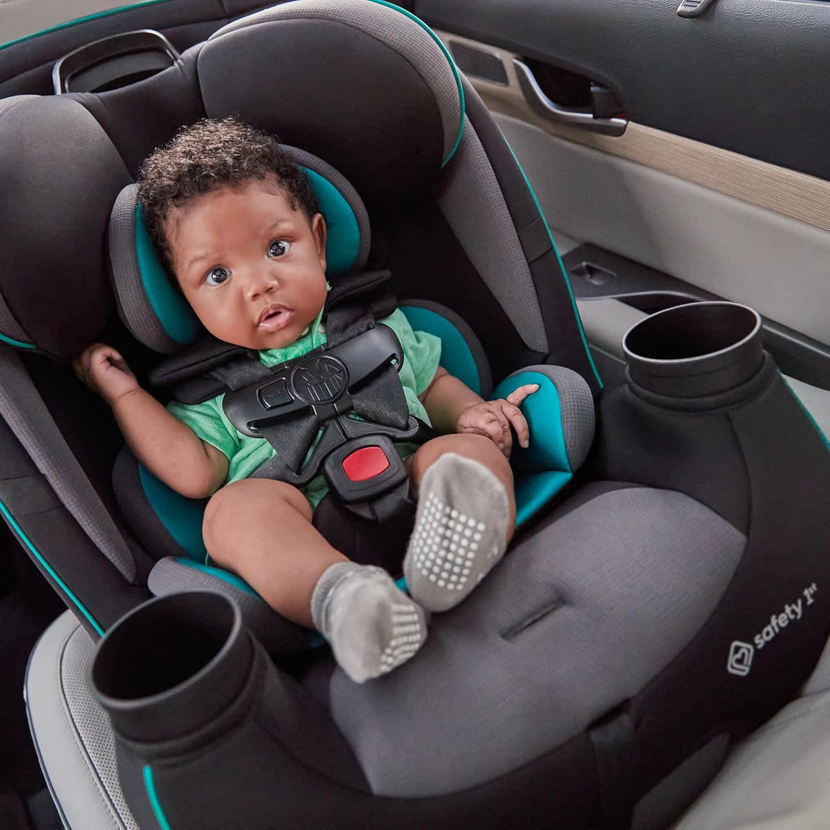 Grow and Go All-in-One Convertible Car Seat, Rear Facing, 5-40 lbs, Forward Facing (30–65 lbs), High Back Booster Seat 40-100 pounds, Alaskan Blue