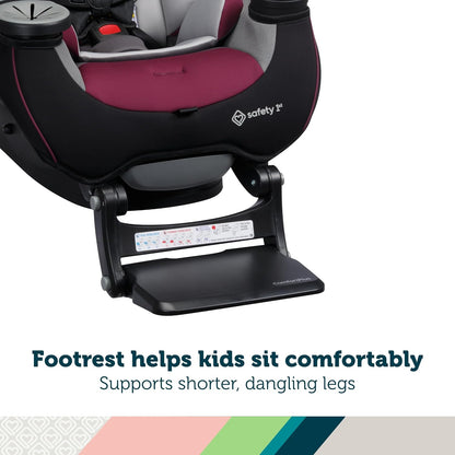 Grow and Go All-in-One Convertible Car Seat, Rear Facing, 5-40 lbs, Forward Facing (30–65 lbs), High Back Booster Seat 40-100 pounds, Alaskan Blue