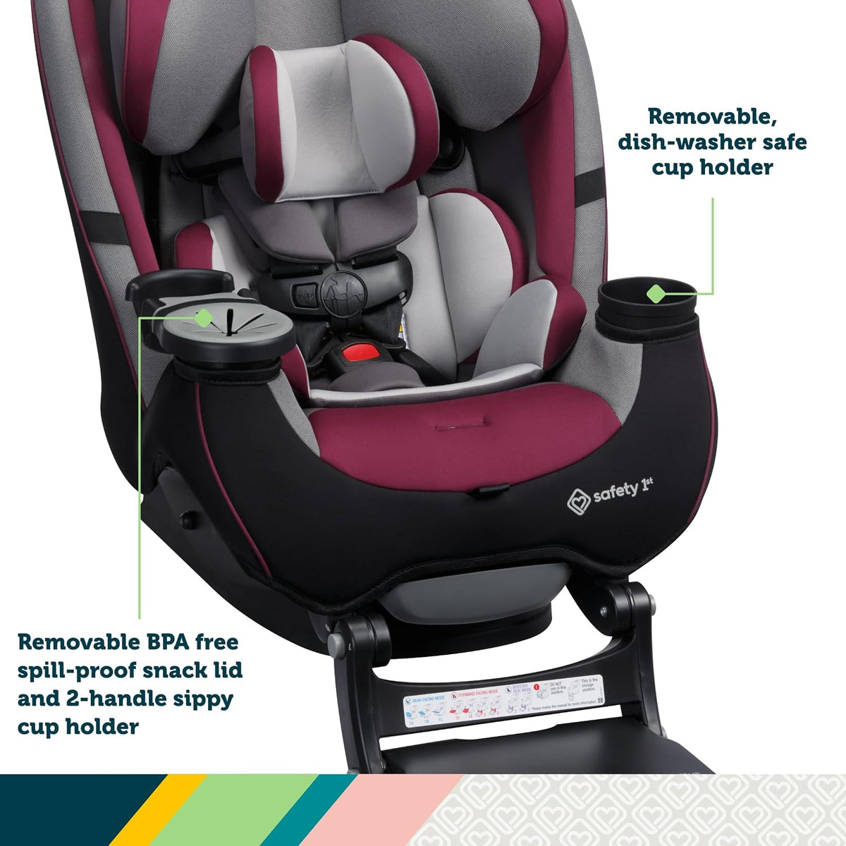 Grow and Go All-in-One Convertible Car Seat, Rear Facing, 5-40 lbs, Forward Facing (30–65 lbs), High Back Booster Seat 40-100 pounds, Alaskan Blue