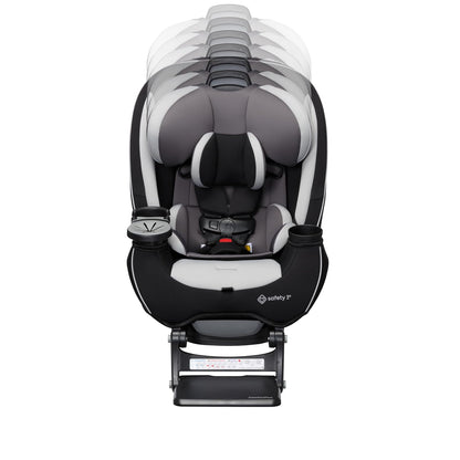 Grow and Go All-in-One Convertible Car Seat, Rear Facing, 5-40 lbs, Forward Facing (30–65 lbs), High Back Booster Seat 40-100 pounds, Alaskan Blue
