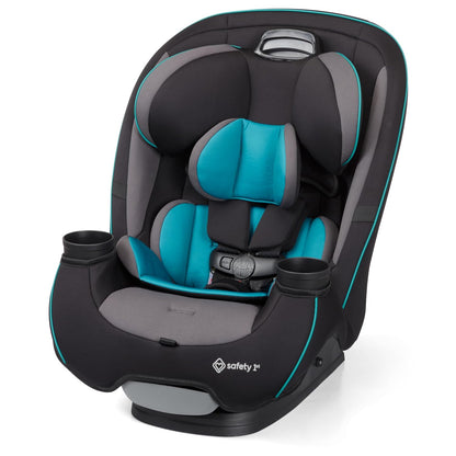 Grow and Go All-in-One Convertible Car Seat, Rear Facing, 5-40 lbs, Forward Facing (30–65 lbs), High Back Booster Seat 40-100 pounds, Alaskan Blue
