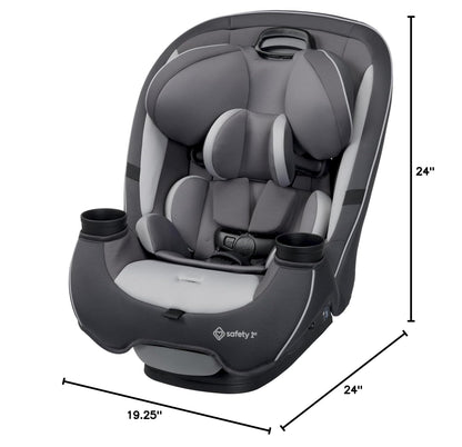 Grow and Go All-in-One Convertible Car Seat, Rear Facing, 5-40 lbs, Forward Facing (30–65 lbs), High Back Booster Seat 40-100 pounds, Alaskan Blue
