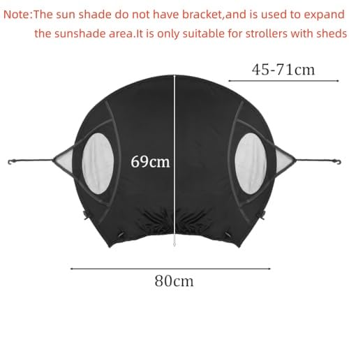 Sun Shade for Strollers Universal Strollers Cover Breathable UV Protection Cover Adjustable Stroller Sun Shade Summer Stroller Accessories Sunscreen Cover Baby Stroller Windshield
