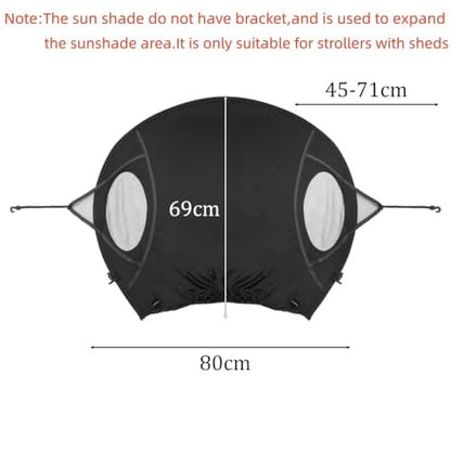 Sun Shade for Strollers Universal Strollers Cover Breathable UV Protection Cover Adjustable Stroller Sun Shade Summer Stroller Accessories Sunscreen Cover Baby Stroller Windshield