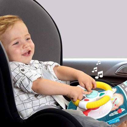 Musical Car Seat Toys for 0-12 Month Old Babies - Activity Center with Sensory Soft Hanging Toys and Mirror - Carseat Gift for Infants