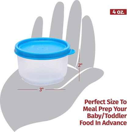 Condiment Containers with Lids- 6 pk. 1.3 oz.Salad Dressing to go Small Food Storage Containers- Sauce Cups Leak proof Reusable Plastic BPA free for Lunch Box Picnic Travel