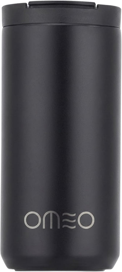 Stainless Steel Insulated Tumbler with Leak-Resistant Lid | BPA-Free, Easy Clean | Double Wall Vacuum Cup for Hot & Cold Drinks | Portable Water Bottle for Office, Outdoor&Travel (Black, 550ml)