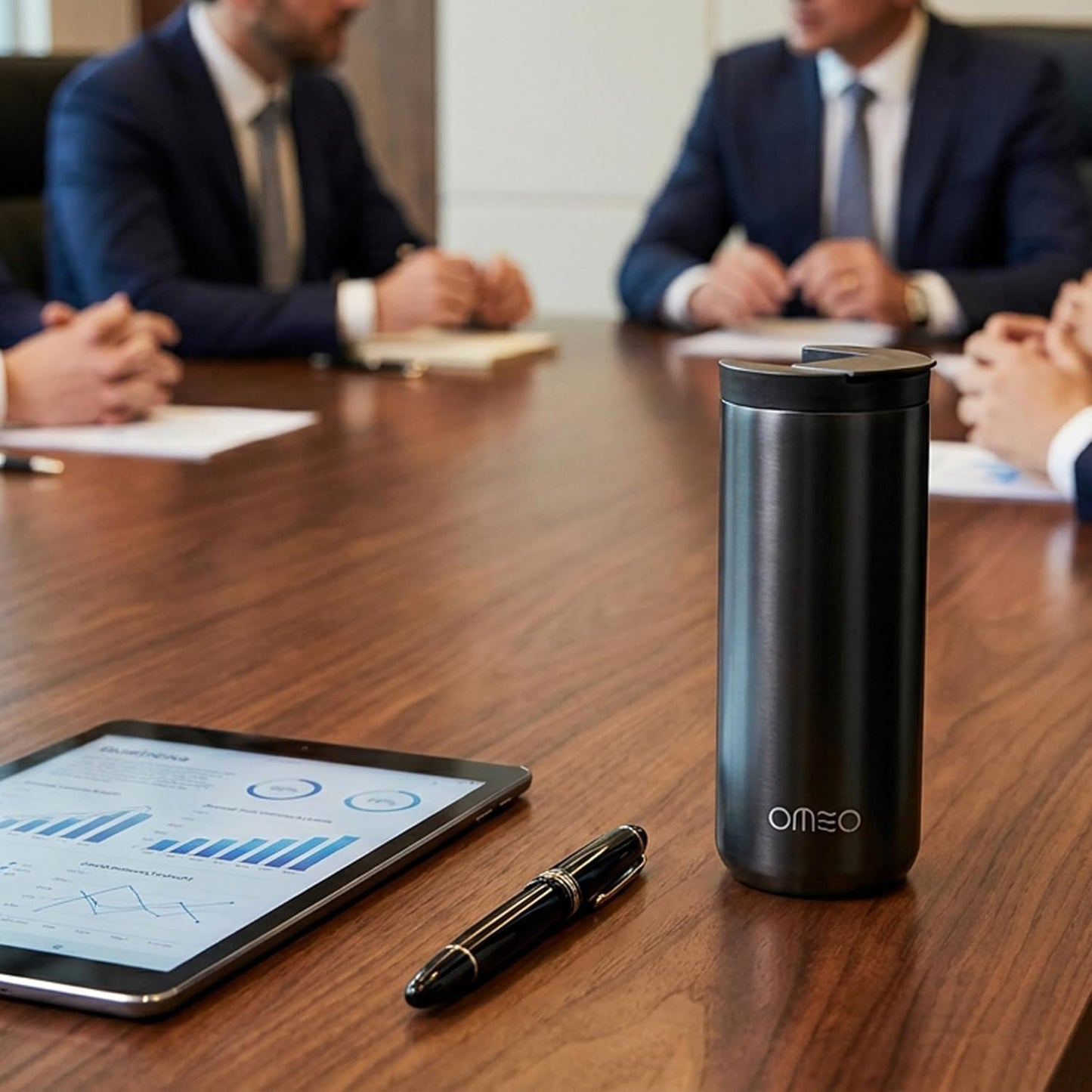 Stainless Steel Insulated Tumbler with Leak-Resistant Lid | BPA-Free, Easy Clean | Double Wall Vacuum Cup for Hot & Cold Drinks | Portable Water Bottle for Office, Outdoor&Travel (Black, 550ml)
