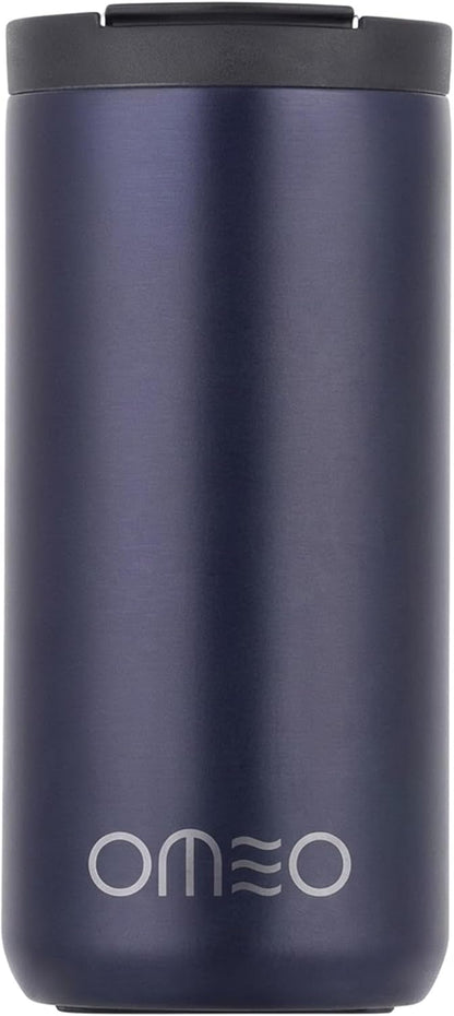 Stainless Steel Insulated Tumbler with Leak-Resistant Lid | BPA-Free, Easy Clean | Double Wall Vacuum Cup for Hot & Cold Drinks | Portable Water Bottle for Office, Outdoor&Travel (Black, 550ml)