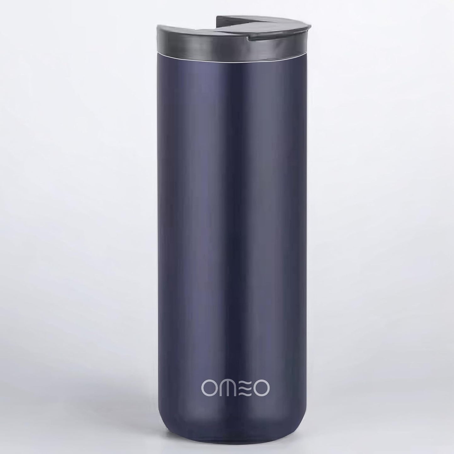 Stainless Steel Insulated Tumbler with Leak-Resistant Lid | BPA-Free, Easy Clean | Double Wall Vacuum Cup for Hot & Cold Drinks | Portable Water Bottle for Office, Outdoor&Travel (Black, 550ml)