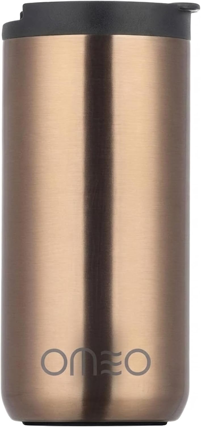Stainless Steel Insulated Tumbler with Leak-Resistant Lid | BPA-Free, Easy Clean | Double Wall Vacuum Cup for Hot & Cold Drinks | Portable Water Bottle for Office, Outdoor&Travel (Black, 550ml)