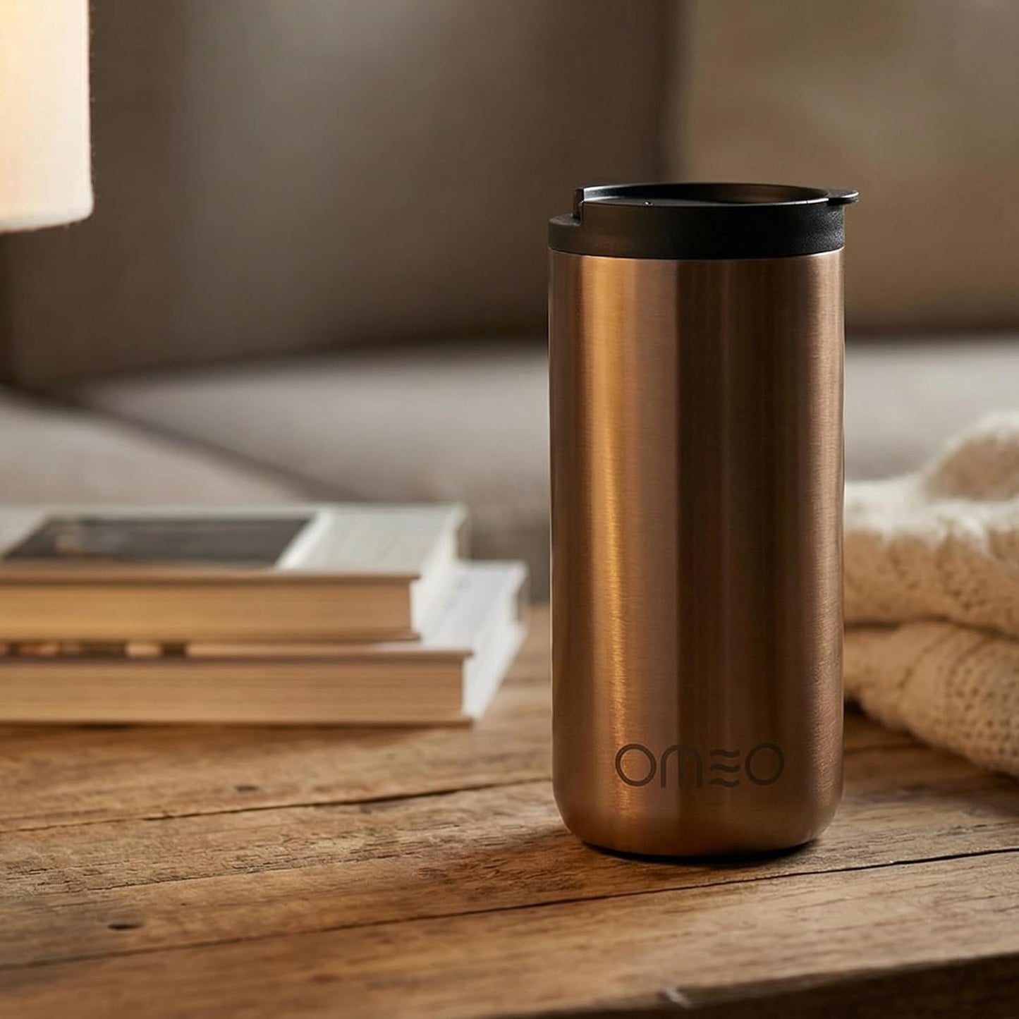 Stainless Steel Insulated Tumbler with Leak-Resistant Lid | BPA-Free, Easy Clean | Double Wall Vacuum Cup for Hot & Cold Drinks | Portable Water Bottle for Office, Outdoor&Travel (Black, 550ml)