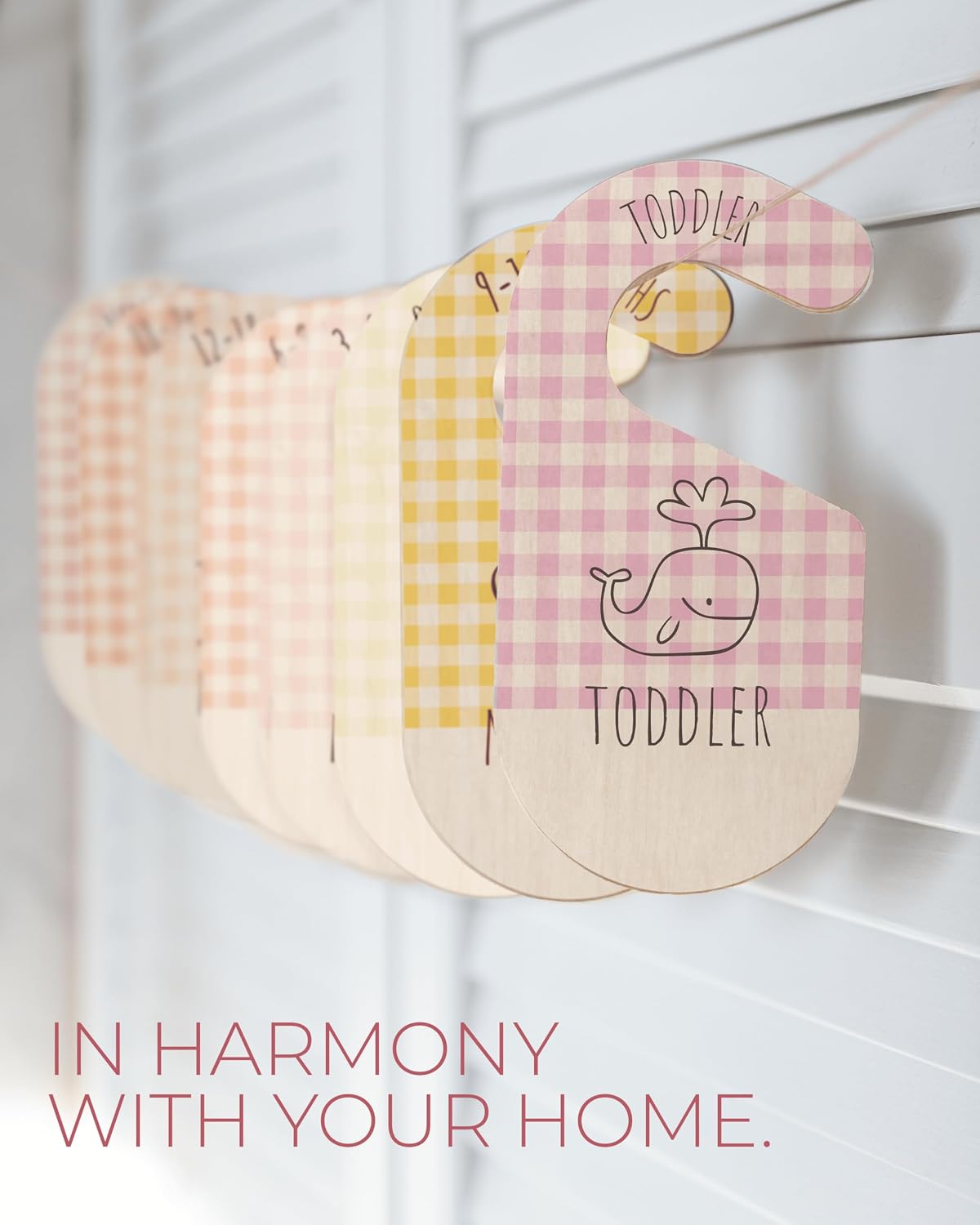 Baby Clothes Dividers For Closet - Wooden Baby Clothes Organizer Dividers for Boy & Girl, 8 Baby Closet Dividers by Size - Ideal Clothing Organizers