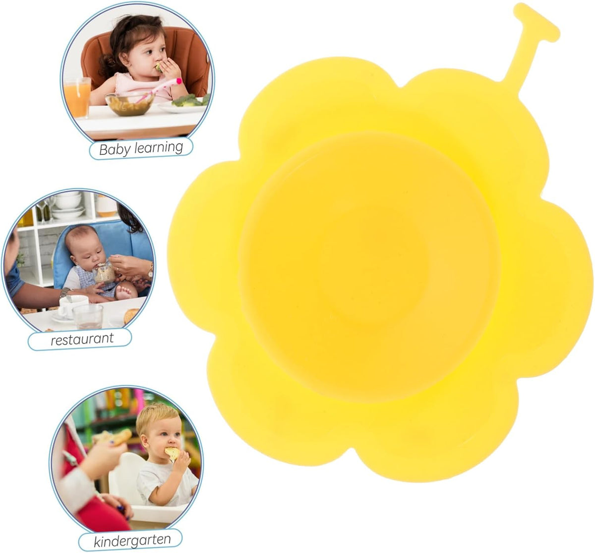 Silicone Anti Slip Bowl Mat with Strong Suction for Baby