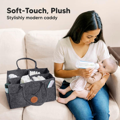 Portable Diaper Changing Pad and Diaper Caddy Organizer - Travel Diaper Change Mat, Baby Organizer for Nursery, Lightweight Changing Pads for Babies