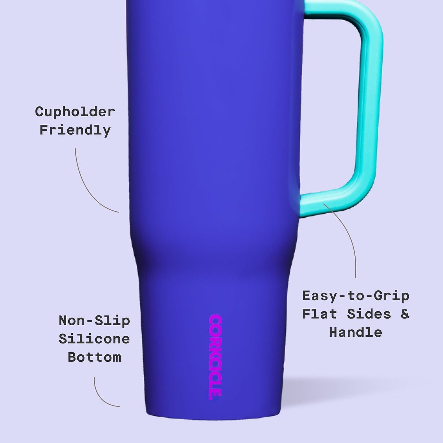 Cruiser Insulated Tumbler - Keeps Drinks Cold 20 Hours - Triple-Insulated Stainless Steel - Spill-Proof Lid - Summer Drinkware Gift - Keeps Drinks Ice Cold - 40 oz - Gloss Powder Blue