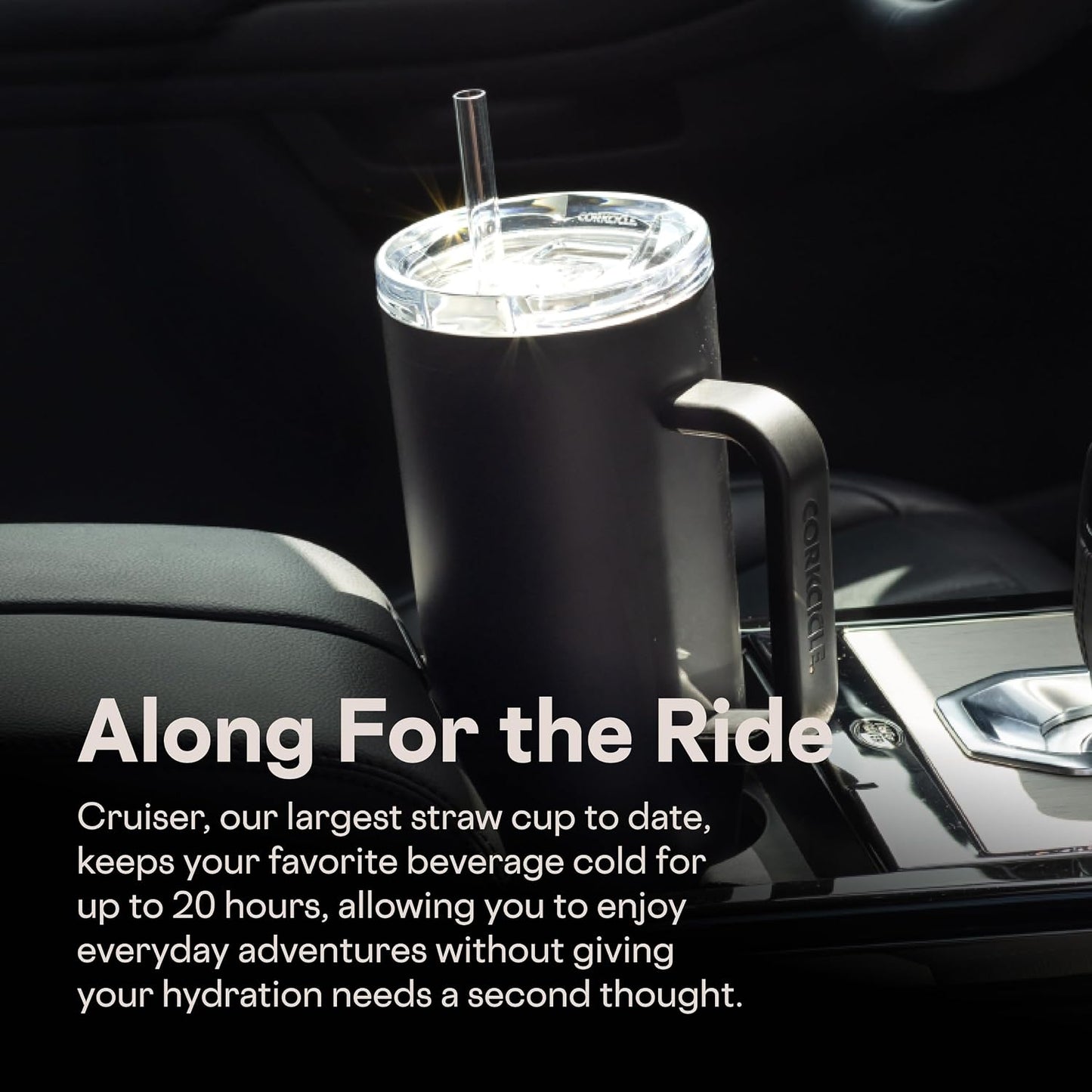 Cruiser Insulated Tumbler - Keeps Drinks Cold 20 Hours - Triple-Insulated Stainless Steel - Spill-Proof Lid - Summer Drinkware Gift - Keeps Drinks Ice Cold - 40 oz - Gloss Powder Blue