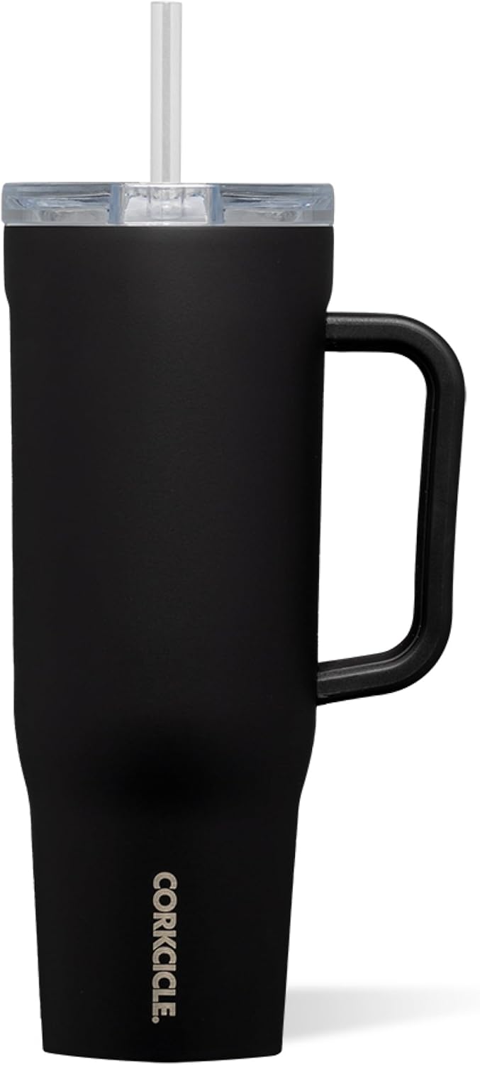 Cruiser Insulated Tumbler - Keeps Drinks Cold 20 Hours - Triple-Insulated Stainless Steel - Spill-Proof Lid - Summer Drinkware Gift - Keeps Drinks Ice Cold - 40 oz - Gloss Powder Blue