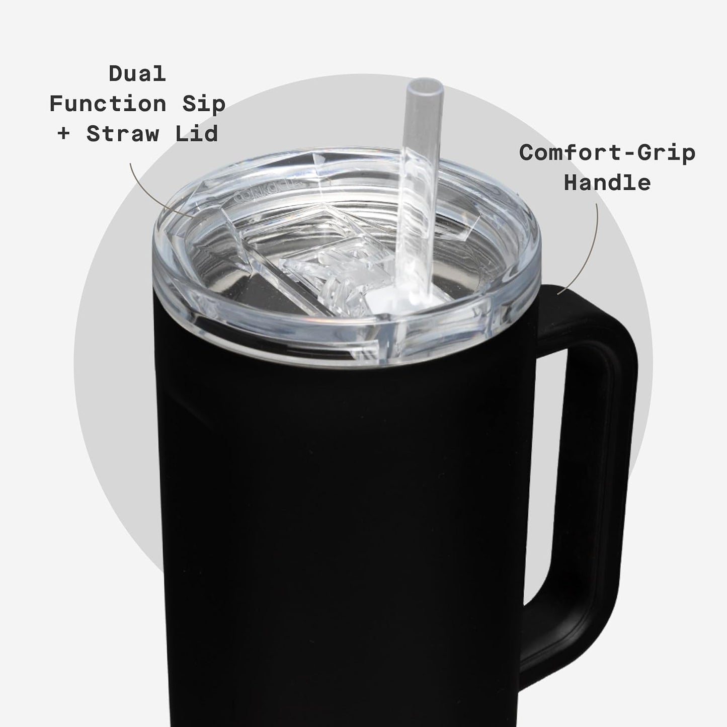 Cruiser Insulated Tumbler - Keeps Drinks Cold 20 Hours - Triple-Insulated Stainless Steel - Spill-Proof Lid - Summer Drinkware Gift - Keeps Drinks Ice Cold - 40 oz - Gloss Powder Blue