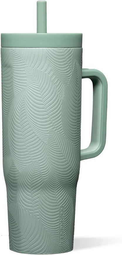 Cruiser Insulated Tumbler - Keeps Drinks Cold 20 Hours - Triple-Insulated Stainless Steel - Spill-Proof Lid - Summer Drinkware Gift - Keeps Drinks Ice Cold - 40 oz - Gloss Powder Blue