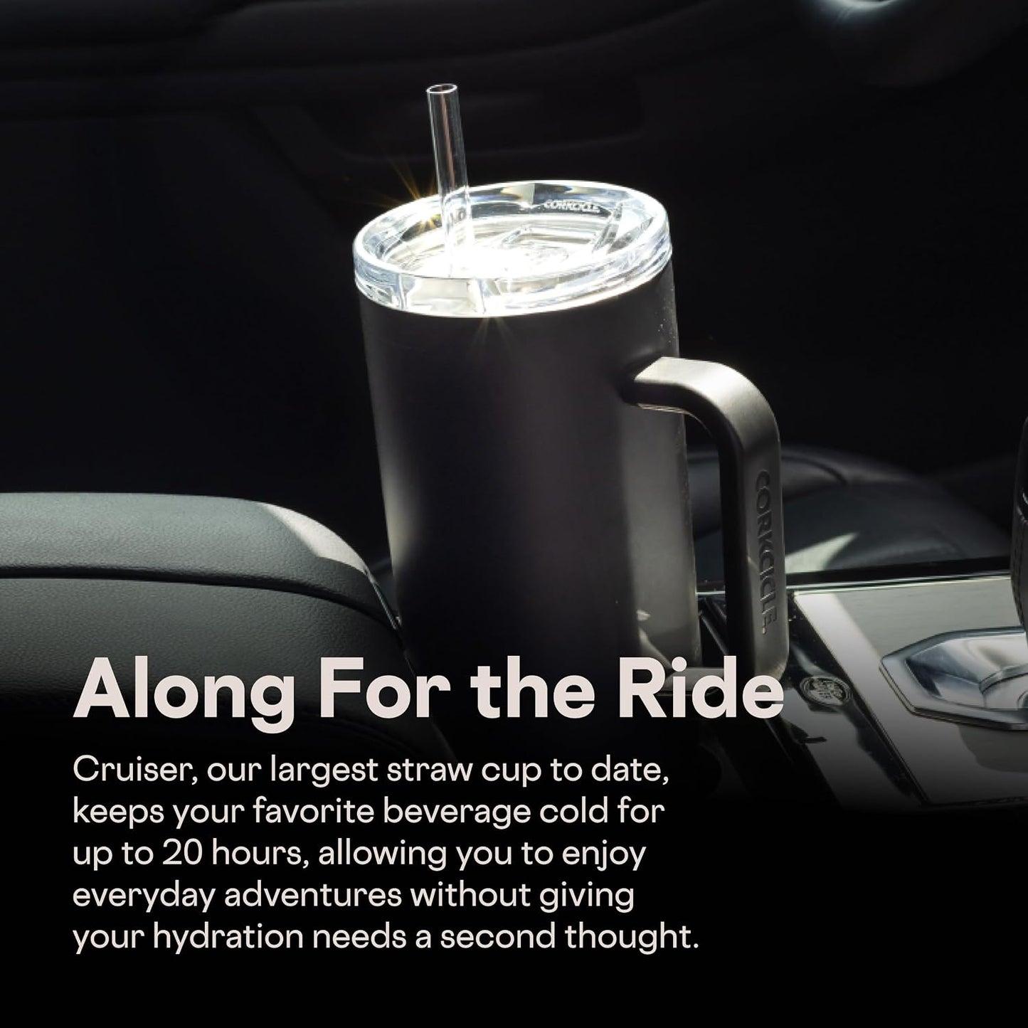 Cruiser Insulated Tumbler - Keeps Drinks Cold 20 Hours - Triple-Insulated Stainless Steel - Spill-Proof Lid - Summer Drinkware Gift - Keeps Drinks Ice Cold - 40 oz - Gloss Powder Blue