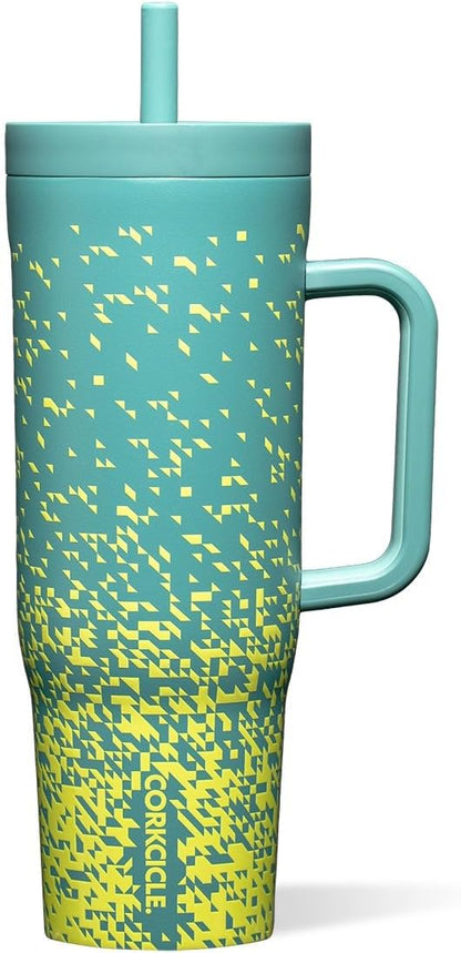 Cruiser Insulated Tumbler - Keeps Drinks Cold 20 Hours - Triple-Insulated Stainless Steel - Spill-Proof Lid - Summer Drinkware Gift - Keeps Drinks Ice Cold - 40 oz - Gloss Powder Blue