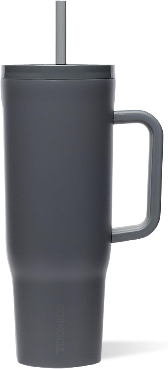 Cruiser Insulated Tumbler - Keeps Drinks Cold 20 Hours - Triple-Insulated Stainless Steel - Spill-Proof Lid - Summer Drinkware Gift - Keeps Drinks Ice Cold - 40 oz - Gloss Powder Blue
