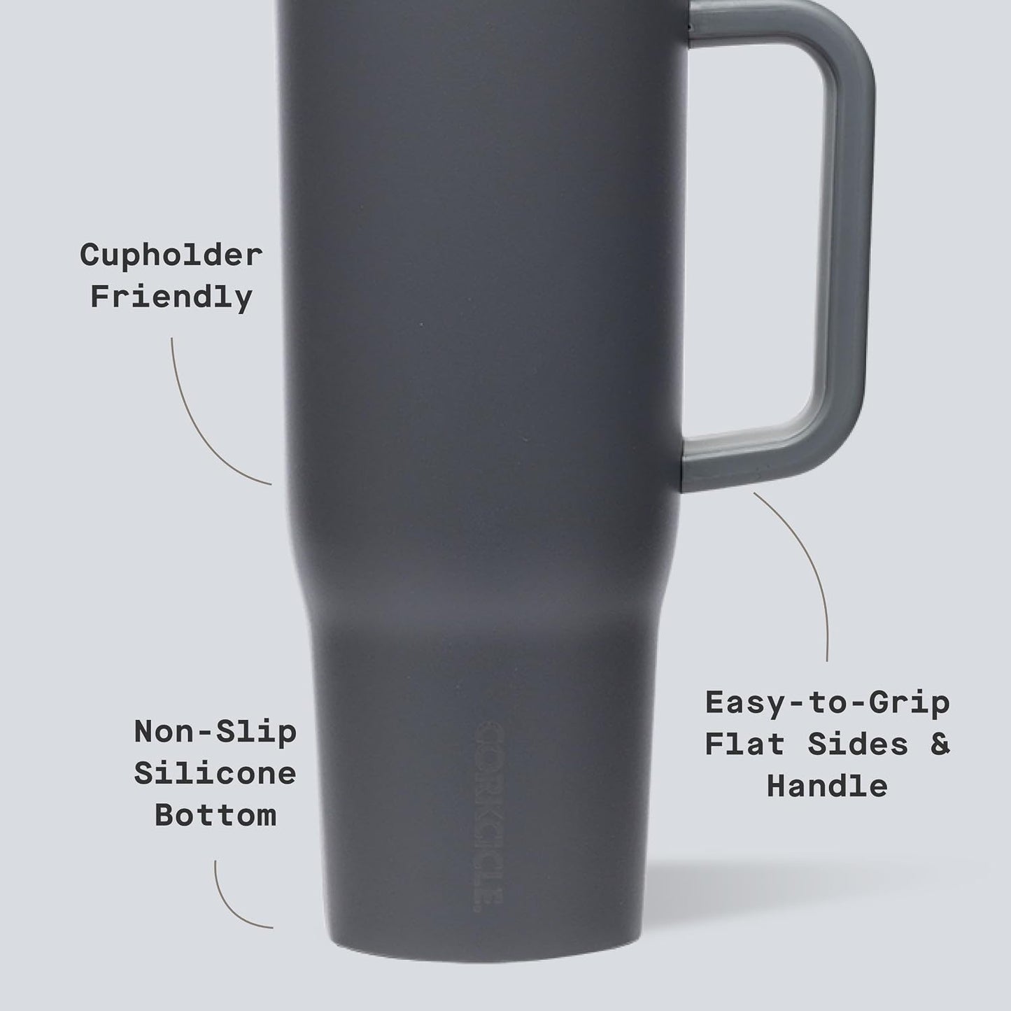 Cruiser Insulated Tumbler - Keeps Drinks Cold 20 Hours - Triple-Insulated Stainless Steel - Spill-Proof Lid - Summer Drinkware Gift - Keeps Drinks Ice Cold - 40 oz - Gloss Powder Blue