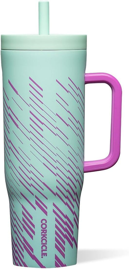 Cruiser Insulated Tumbler - Keeps Drinks Cold 20 Hours - Triple-Insulated Stainless Steel - Spill-Proof Lid - Summer Drinkware Gift - Keeps Drinks Ice Cold - 40 oz - Gloss Powder Blue