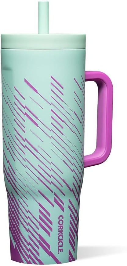 Cruiser Insulated Tumbler - Keeps Drinks Cold 20 Hours - Triple-Insulated Stainless Steel - Spill-Proof Lid - Summer Drinkware Gift - Keeps Drinks Ice Cold - 40 oz - Gloss Powder Blue