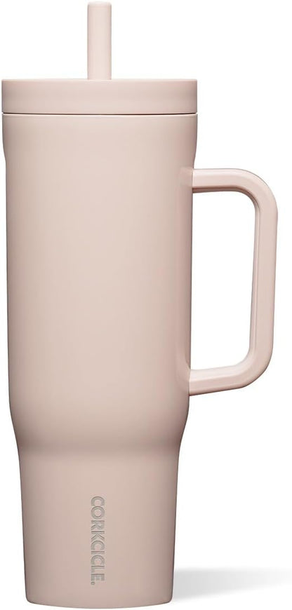 Cruiser Insulated Tumbler - Keeps Drinks Cold 20 Hours - Triple-Insulated Stainless Steel - Spill-Proof Lid - Summer Drinkware Gift - Keeps Drinks Ice Cold - 40 oz - Gloss Powder Blue