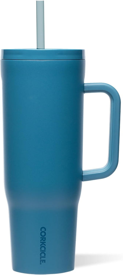 Cruiser Insulated Tumbler - Keeps Drinks Cold 20 Hours - Triple-Insulated Stainless Steel - Spill-Proof Lid - Summer Drinkware Gift - Keeps Drinks Ice Cold - 40 oz - Gloss Powder Blue