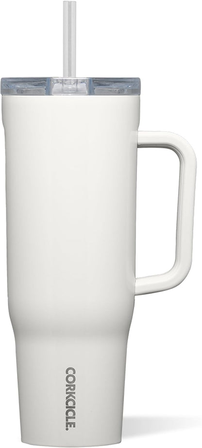 Cruiser Insulated Tumbler - Keeps Drinks Cold 20 Hours - Triple-Insulated Stainless Steel - Spill-Proof Lid - Summer Drinkware Gift - Keeps Drinks Ice Cold - 40 oz - Gloss Powder Blue