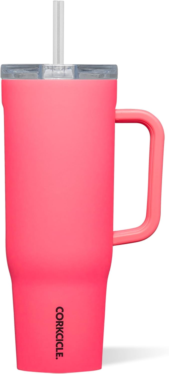 Cruiser Insulated Tumbler - Keeps Drinks Cold 20 Hours - Triple-Insulated Stainless Steel - Spill-Proof Lid - Summer Drinkware Gift - Keeps Drinks Ice Cold - 40 oz - Gloss Powder Blue