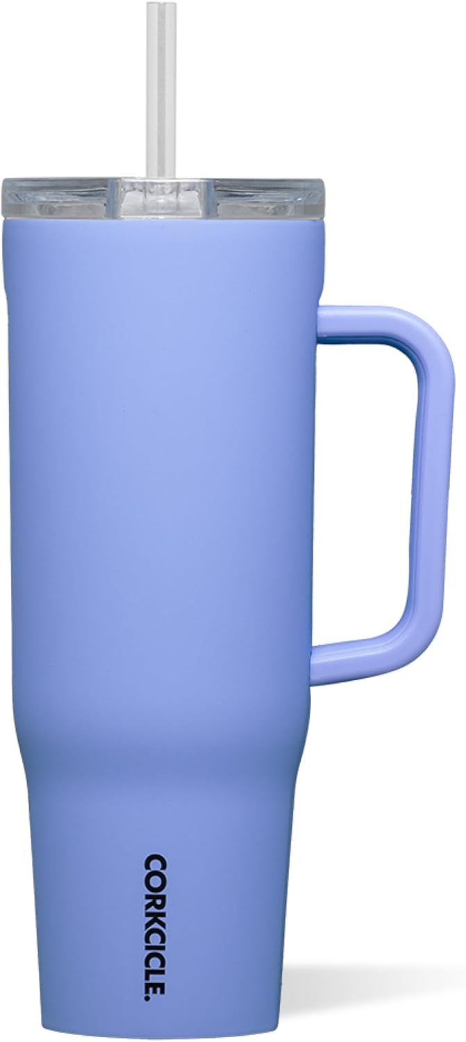 Cruiser Insulated Tumbler - Keeps Drinks Cold 20 Hours - Triple-Insulated Stainless Steel - Spill-Proof Lid - Summer Drinkware Gift - Keeps Drinks Ice Cold - 40 oz - Gloss Powder Blue