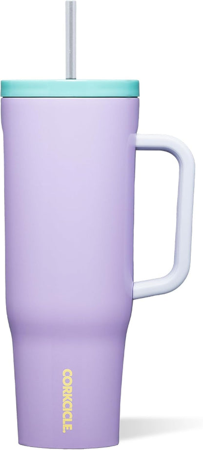 Cruiser Insulated Tumbler - Keeps Drinks Cold 20 Hours - Triple-Insulated Stainless Steel - Spill-Proof Lid - Summer Drinkware Gift - Keeps Drinks Ice Cold - 40 oz - Gloss Powder Blue
