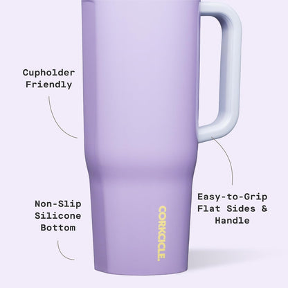 Cruiser Insulated Tumbler - Keeps Drinks Cold 20 Hours - Triple-Insulated Stainless Steel - Spill-Proof Lid - Summer Drinkware Gift - Keeps Drinks Ice Cold - 40 oz - Gloss Powder Blue