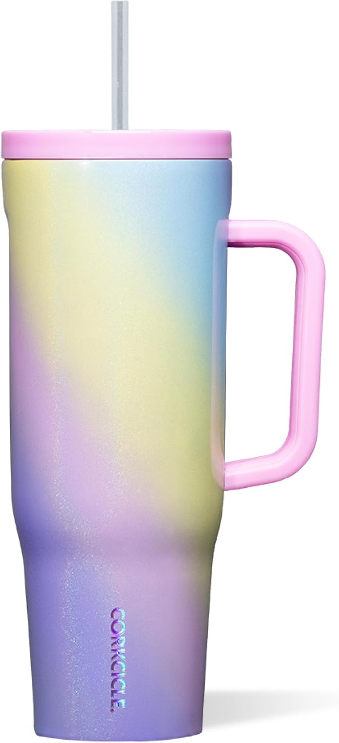 Cruiser Insulated Tumbler - Keeps Drinks Cold 20 Hours - Triple-Insulated Stainless Steel - Spill-Proof Lid - Summer Drinkware Gift - Keeps Drinks Ice Cold - 40 oz - Gloss Powder Blue