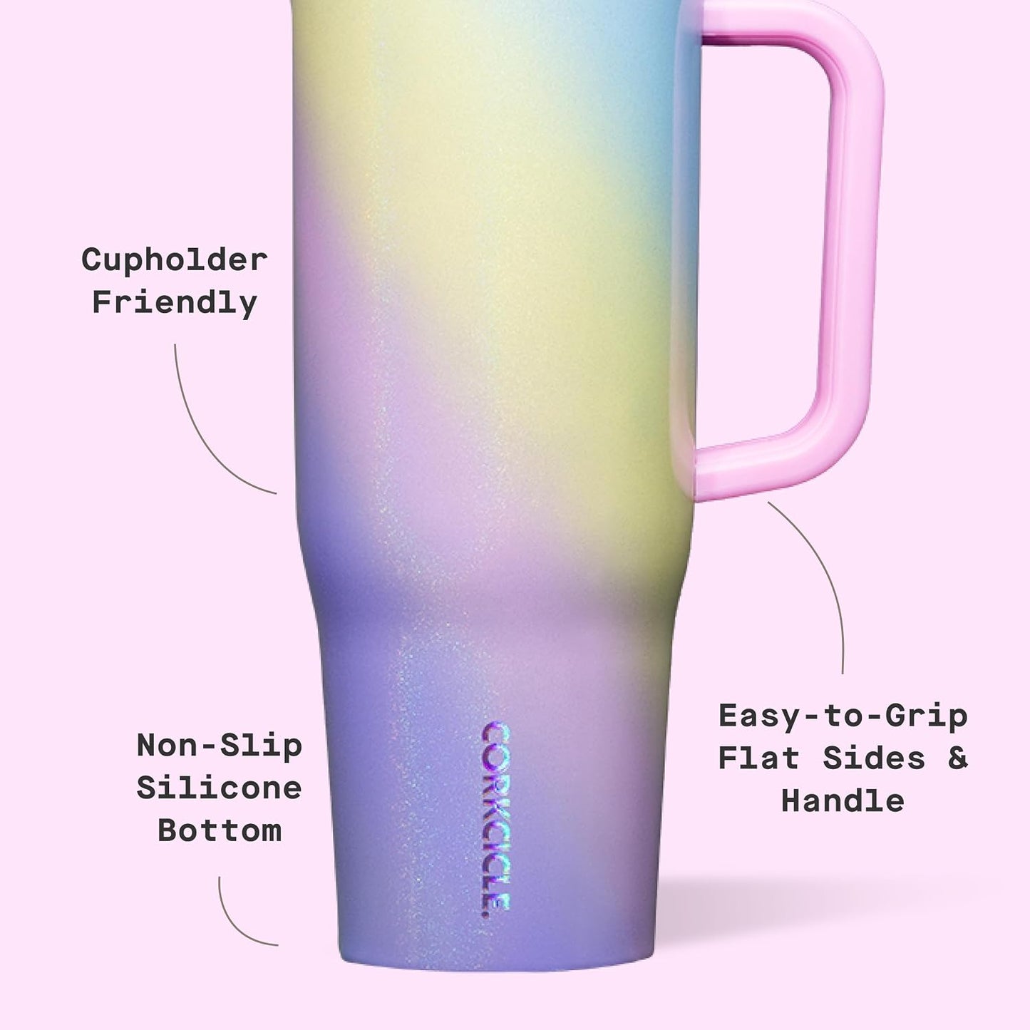 Cruiser Insulated Tumbler - Keeps Drinks Cold 20 Hours - Triple-Insulated Stainless Steel - Spill-Proof Lid - Summer Drinkware Gift - Keeps Drinks Ice Cold - 40 oz - Gloss Powder Blue