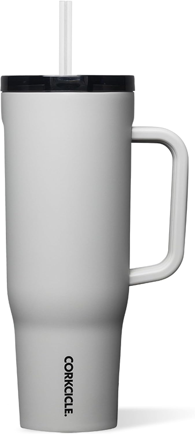 Cruiser Insulated Tumbler - Keeps Drinks Cold 20 Hours - Triple-Insulated Stainless Steel - Spill-Proof Lid - Summer Drinkware Gift - Keeps Drinks Ice Cold - 40 oz - Gloss Powder Blue