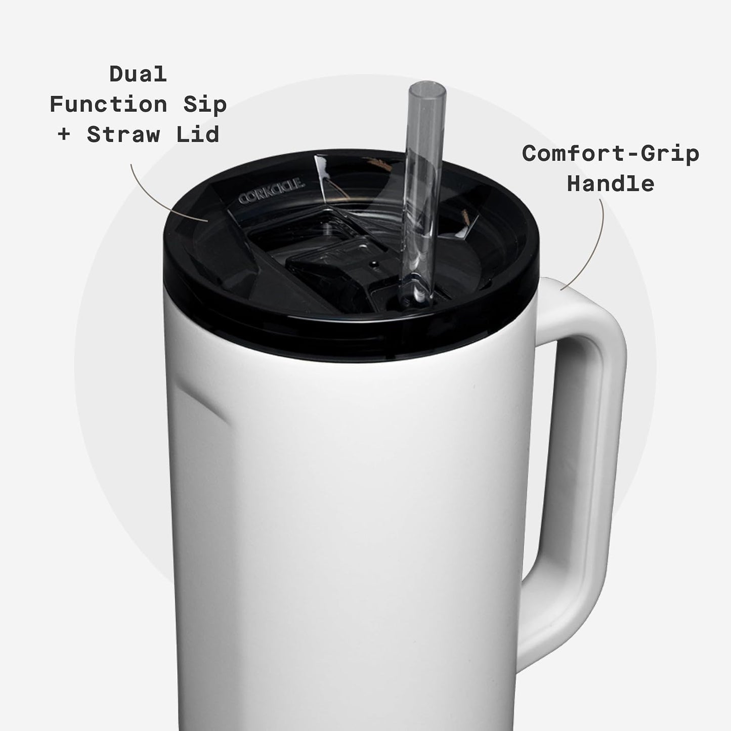 Cruiser Insulated Tumbler - Keeps Drinks Cold 20 Hours - Triple-Insulated Stainless Steel - Spill-Proof Lid - Summer Drinkware Gift - Keeps Drinks Ice Cold - 40 oz - Gloss Powder Blue