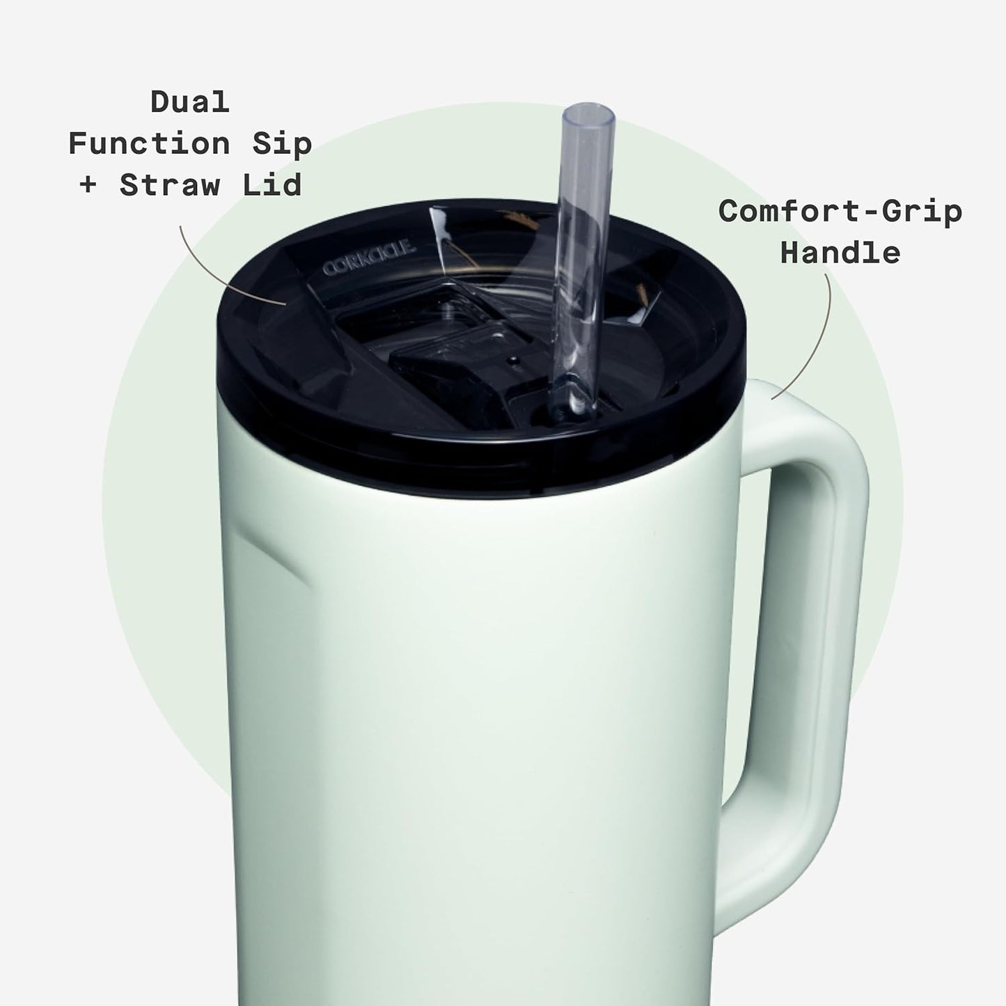Cruiser Insulated Tumbler - Keeps Drinks Cold 20 Hours - Triple-Insulated Stainless Steel - Spill-Proof Lid - Summer Drinkware Gift - Keeps Drinks Ice Cold - 40 oz - Gloss Powder Blue
