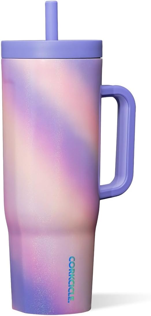 Cruiser Insulated Tumbler - Keeps Drinks Cold 20 Hours - Triple-Insulated Stainless Steel - Spill-Proof Lid - Summer Drinkware Gift - Keeps Drinks Ice Cold - 40 oz - Gloss Powder Blue
